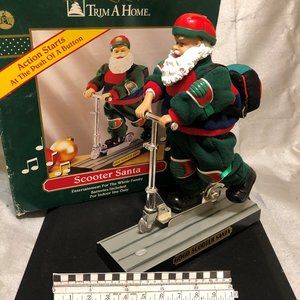 Animated Scooter Santa